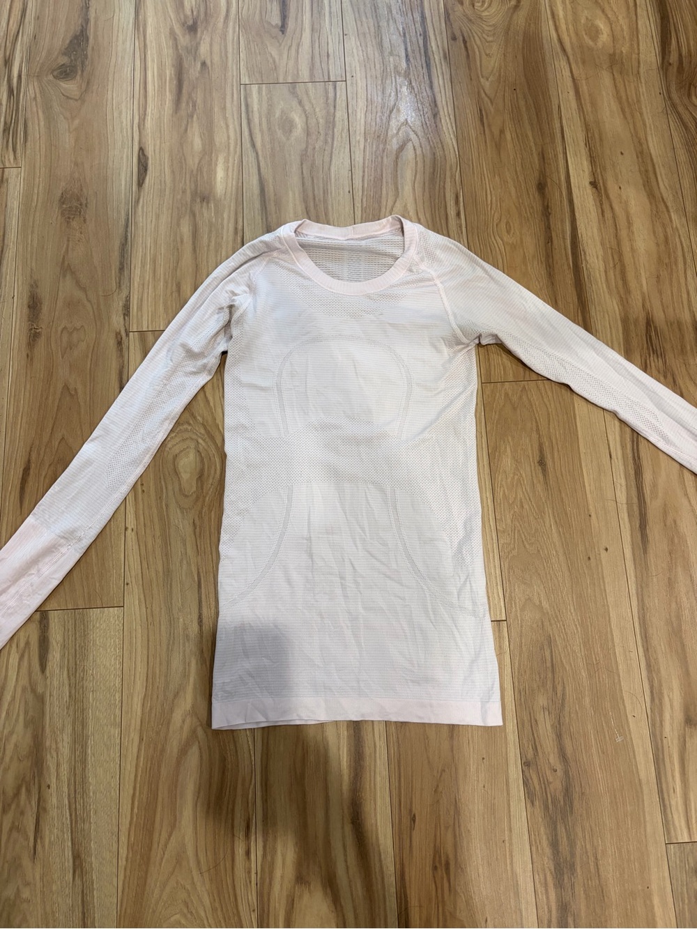 Lululemon Long Sleeve Seamless Top - Light Pink
